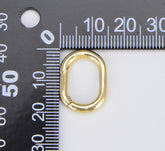 18K Gold Filled Carabiner Spring Push Clasp, CL493